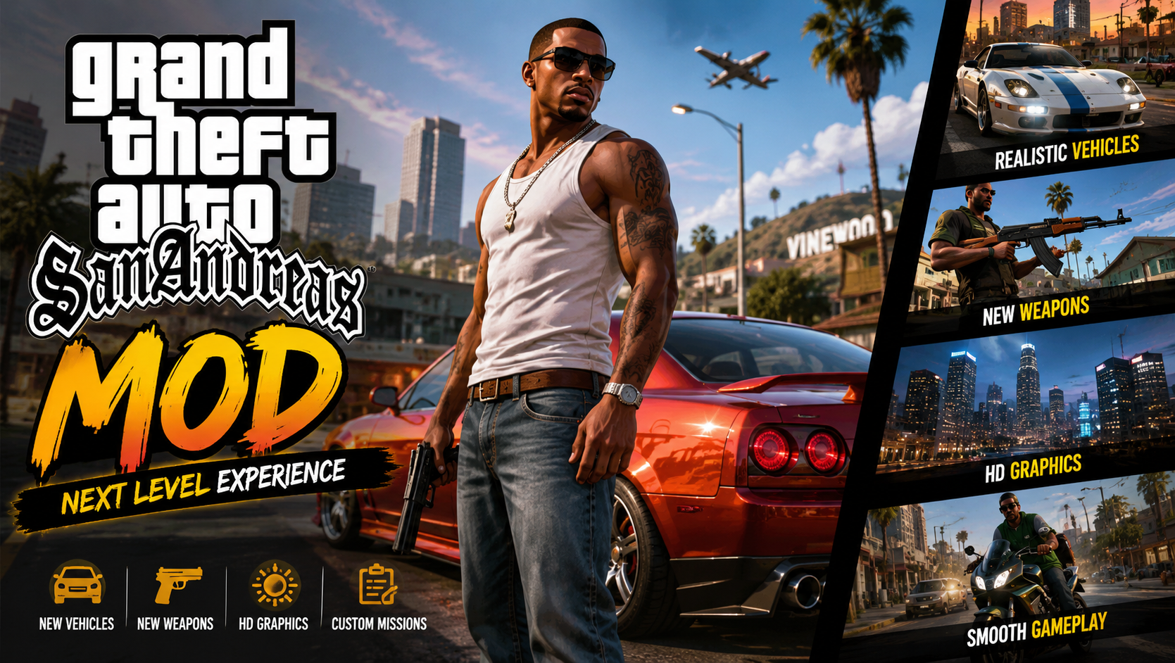 Read more about the article GTA San Andreas Mods List (Graphics, Cars, Gameplay)