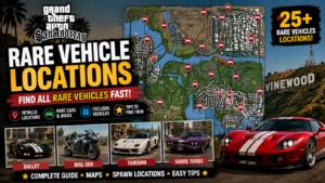 Read more about the article GTA San Andreas Rare Vehicle Locations: A Complete Guide to Every Special Car