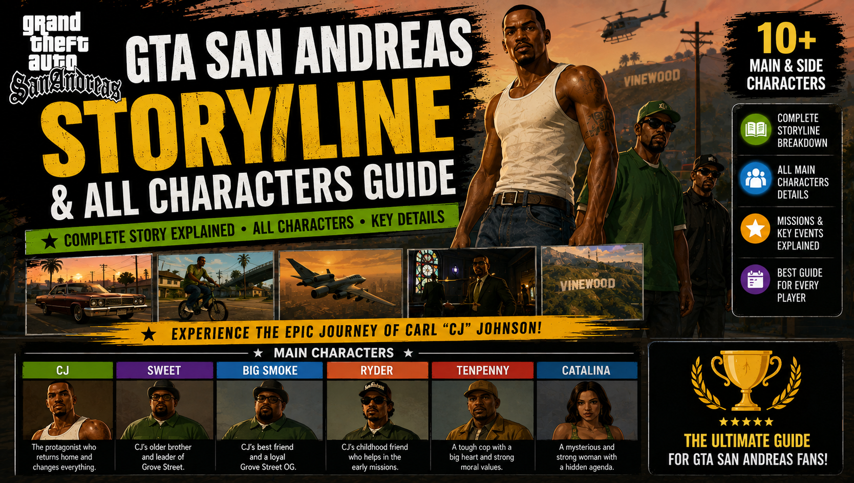 You are currently viewing GTA San Andreas Storyline & All Characters Guide