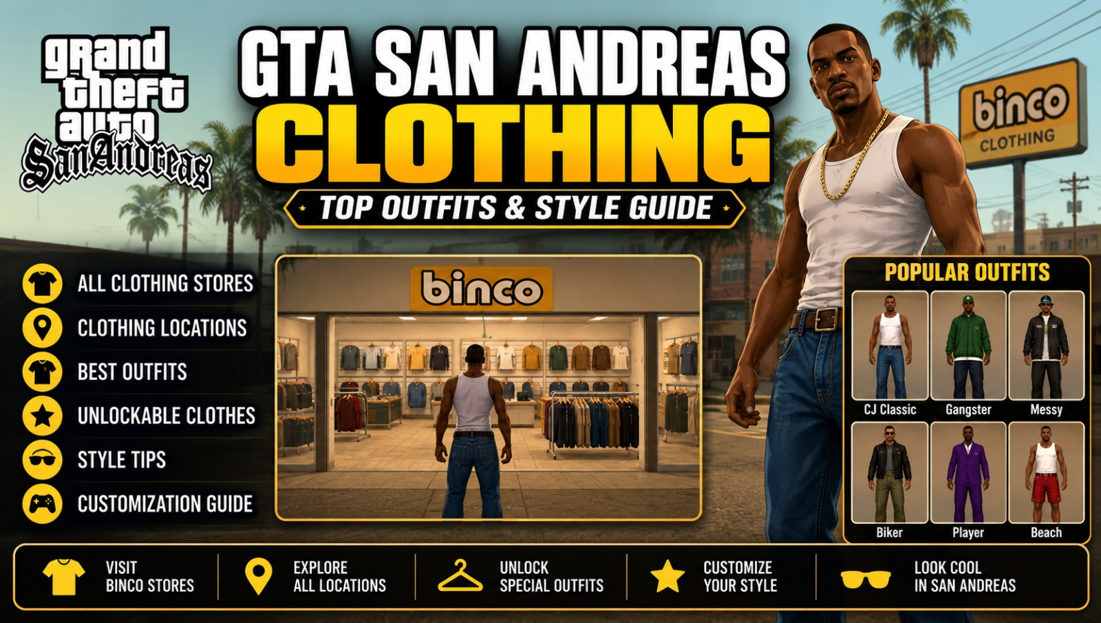 GTA San Andreas Clothing