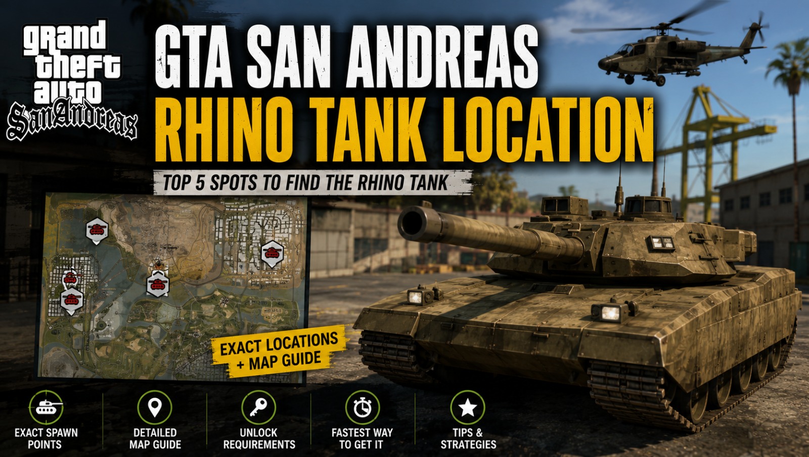 GTA San Andreas Rhino Tank Location
